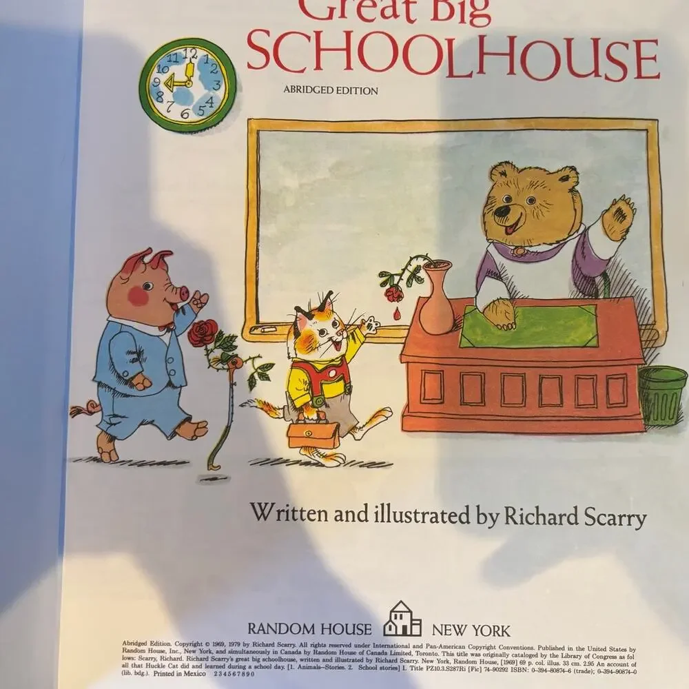 VTG 1979 Richard Scarry's Great Big Schoolhouse Book, HC